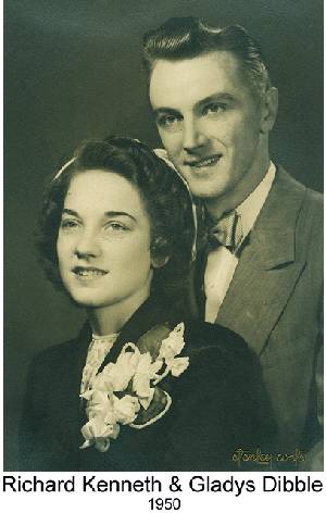 Sepia-tint wedding photograph of Richard Kenneth 