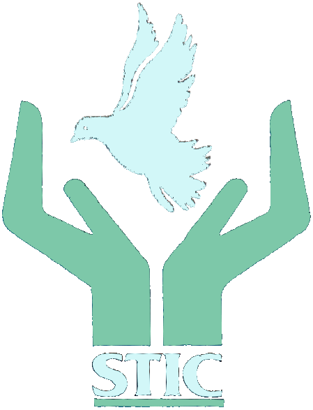 STIC logo: a bird flying free from open hands
