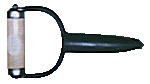A dibble; a tool for digging holes
