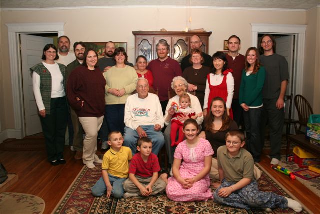 Group photo of Dibbles from Christmas 2007