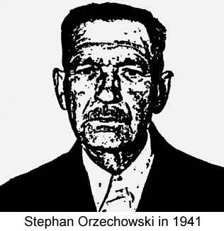 Photocopy of a black and white naturalization photo of Stephan Orzechowski in 1941